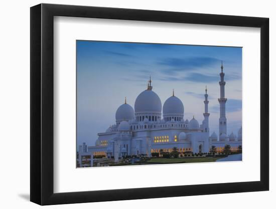 Sheikh Zayed Grand Mosque, Abu Dhabi, United Arab Emirates, Middle East-Jane Sweeney-Framed Photographic Print