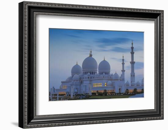 Sheikh Zayed Grand Mosque, Abu Dhabi, United Arab Emirates, Middle East-Jane Sweeney-Framed Photographic Print