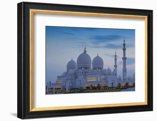 Sheikh Zayed Grand Mosque, Abu Dhabi, United Arab Emirates, Middle East-Jane Sweeney-Framed Photographic Print