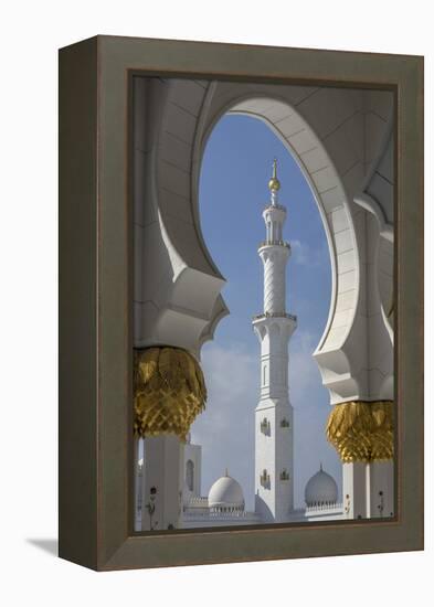 Sheikh Zayed Grand Mosque, Abu Dhabi, United Arab Emirates, Middle East-Rolf Richardson-Framed Premier Image Canvas