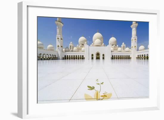 Sheikh Zayed Grand Mosque, Abu Dhabi, United Arab Emirates, Middle East-Fraser Hall-Framed Photographic Print