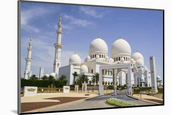 Sheikh Zayed Grand Mosque, Abu Dhabi, United Arab Emirates, Middle East-Fraser Hall-Mounted Photographic Print