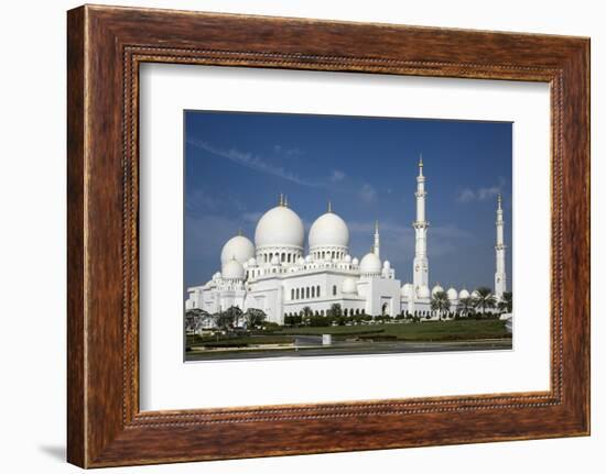 Sheikh Zayed Grand Mosque, Abu Dhabi, United Arab Emirates, Middle East-Rolf Richardson-Framed Photographic Print