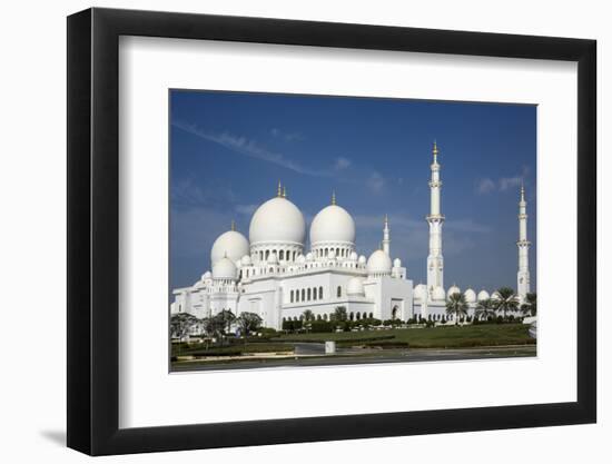 Sheikh Zayed Grand Mosque, Abu Dhabi, United Arab Emirates, Middle East-Rolf Richardson-Framed Photographic Print