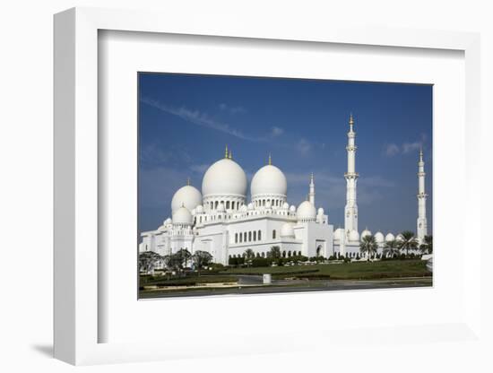 Sheikh Zayed Grand Mosque, Abu Dhabi, United Arab Emirates, Middle East-Rolf Richardson-Framed Photographic Print