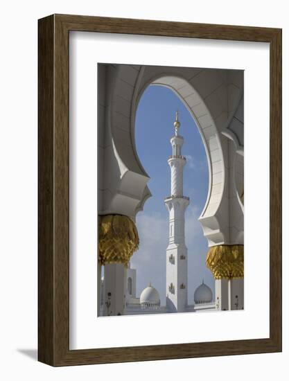 Sheikh Zayed Grand Mosque, Abu Dhabi, United Arab Emirates, Middle East-Rolf Richardson-Framed Photographic Print