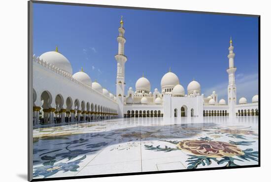 Sheikh Zayed Grand Mosque, Abu Dhabi, United Arab Emirates, Middle East-Fraser Hall-Mounted Photographic Print