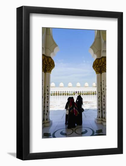 Sheikh Zayed Grand Mosque, Abu Dhabi, United Arab Emirates, Middle East-Fraser Hall-Framed Photographic Print