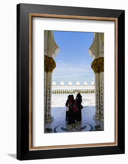 Sheikh Zayed Grand Mosque, Abu Dhabi, United Arab Emirates, Middle East-Fraser Hall-Framed Photographic Print