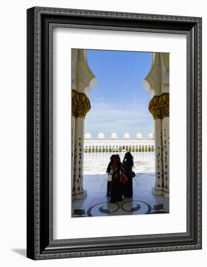 Sheikh Zayed Grand Mosque, Abu Dhabi, United Arab Emirates, Middle East-Fraser Hall-Framed Photographic Print