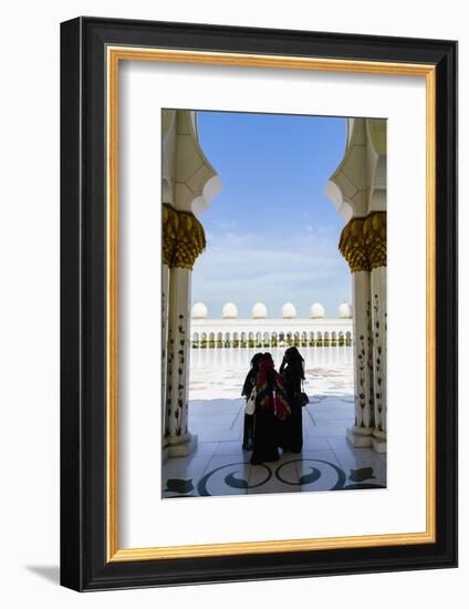 Sheikh Zayed Grand Mosque, Abu Dhabi, United Arab Emirates, Middle East-Fraser Hall-Framed Photographic Print