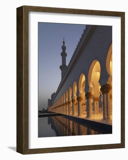 Sheikh Zayed Mosque, Abu Dhabi, United Arab Emirates, Middle East-Angelo Cavalli-Framed Photographic Print