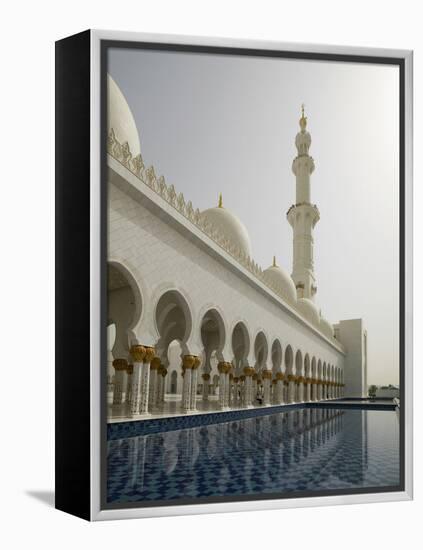 Sheikh Zayed Mosque, Abu Dhabi, United Arab Emirates, Middle East-Angelo Cavalli-Framed Premier Image Canvas