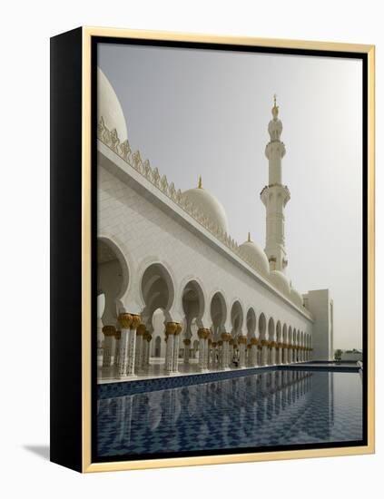 Sheikh Zayed Mosque, Abu Dhabi, United Arab Emirates, Middle East-Angelo Cavalli-Framed Premier Image Canvas