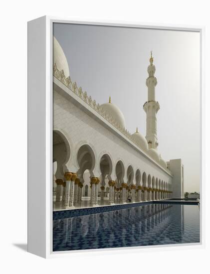 Sheikh Zayed Mosque, Abu Dhabi, United Arab Emirates, Middle East-Angelo Cavalli-Framed Premier Image Canvas