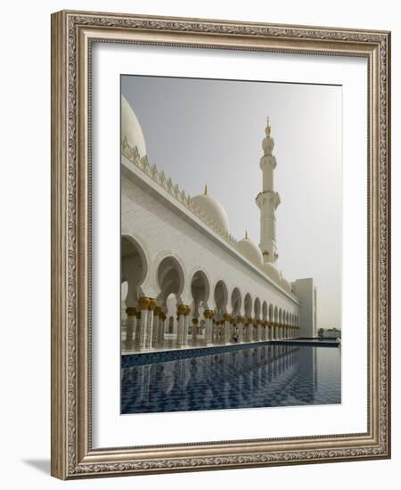 Sheikh Zayed Mosque, Abu Dhabi, United Arab Emirates, Middle East-Angelo Cavalli-Framed Photographic Print