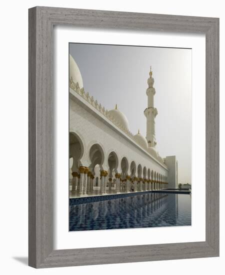 Sheikh Zayed Mosque, Abu Dhabi, United Arab Emirates, Middle East-Angelo Cavalli-Framed Photographic Print