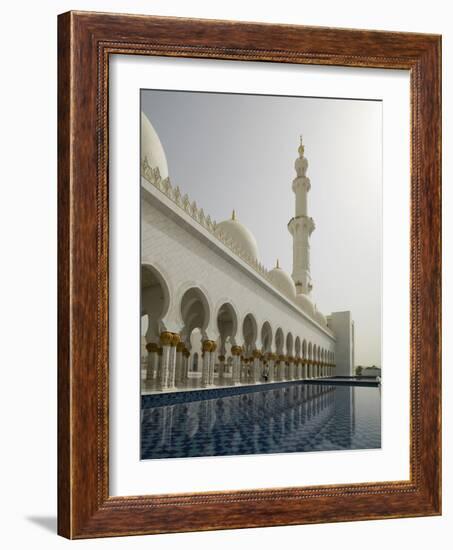 Sheikh Zayed Mosque, Abu Dhabi, United Arab Emirates, Middle East-Angelo Cavalli-Framed Photographic Print