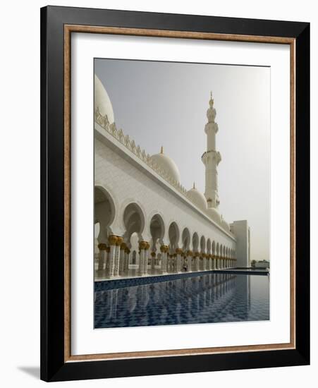 Sheikh Zayed Mosque, Abu Dhabi, United Arab Emirates, Middle East-Angelo Cavalli-Framed Photographic Print