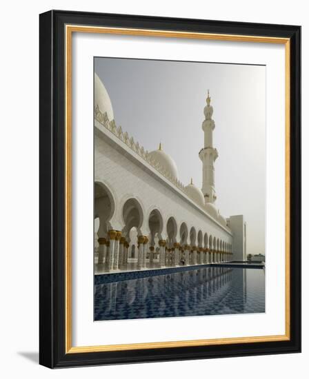 Sheikh Zayed Mosque, Abu Dhabi, United Arab Emirates, Middle East-Angelo Cavalli-Framed Photographic Print