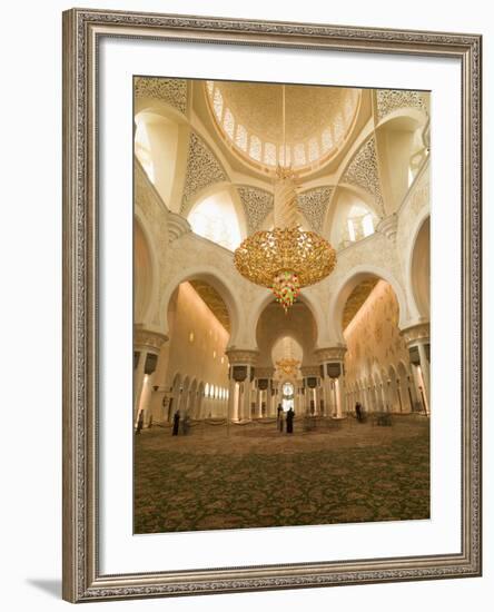 Sheikh Zayed Mosque, Abu Dhabi, United Arab Emirates, Middle East-Angelo Cavalli-Framed Photographic Print