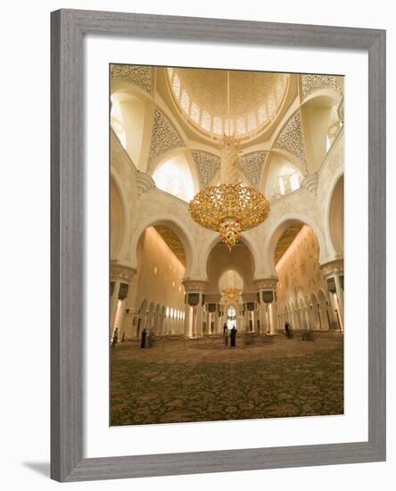 Sheikh Zayed Mosque, Abu Dhabi, United Arab Emirates, Middle East-Angelo Cavalli-Framed Photographic Print