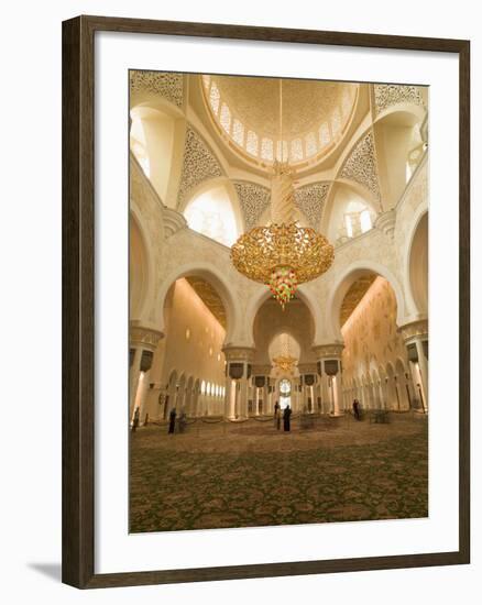 Sheikh Zayed Mosque, Abu Dhabi, United Arab Emirates, Middle East-Angelo Cavalli-Framed Photographic Print