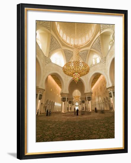 Sheikh Zayed Mosque, Abu Dhabi, United Arab Emirates, Middle East-Angelo Cavalli-Framed Photographic Print