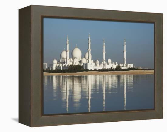 Sheikh Zayed Mosque, Abu Dhabi, United Arab Emirates, Middle East-Angelo Cavalli-Framed Premier Image Canvas