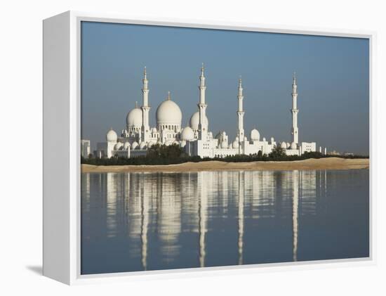 Sheikh Zayed Mosque, Abu Dhabi, United Arab Emirates, Middle East-Angelo Cavalli-Framed Premier Image Canvas