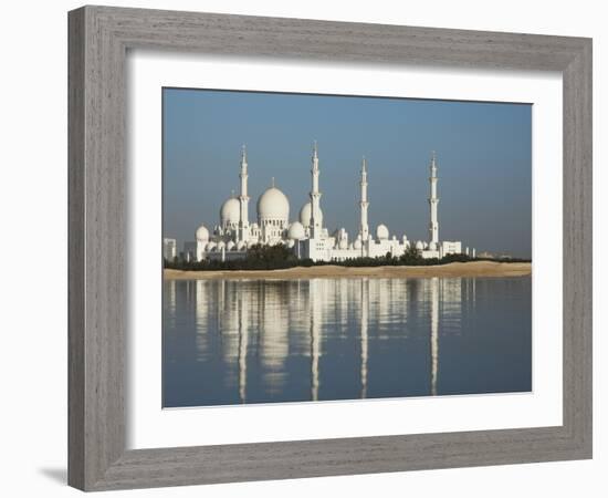 Sheikh Zayed Mosque, Abu Dhabi, United Arab Emirates, Middle East-Angelo Cavalli-Framed Photographic Print