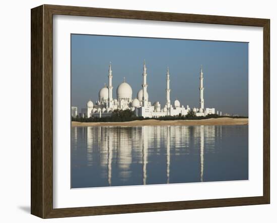 Sheikh Zayed Mosque, Abu Dhabi, United Arab Emirates, Middle East-Angelo Cavalli-Framed Photographic Print