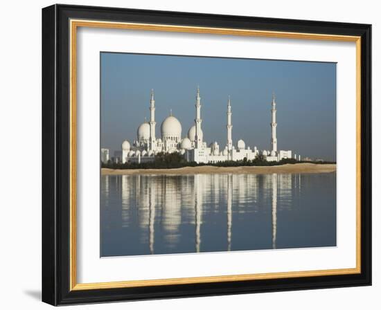 Sheikh Zayed Mosque, Abu Dhabi, United Arab Emirates, Middle East-Angelo Cavalli-Framed Photographic Print