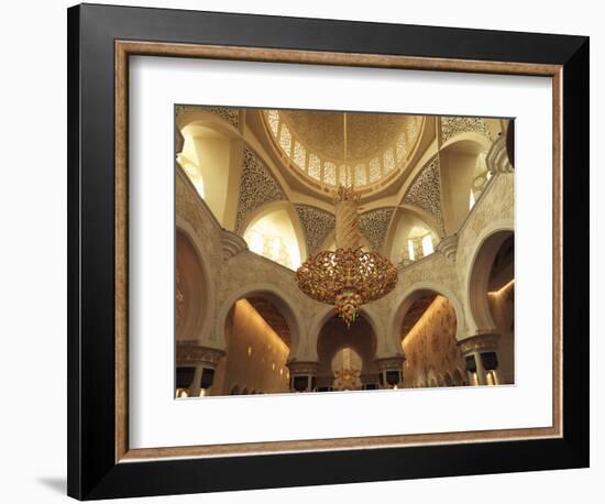 Sheikh Zayed Mosque, Abu Dhabi, United Arab Emirates, Middle East-Angelo Cavalli-Framed Photographic Print