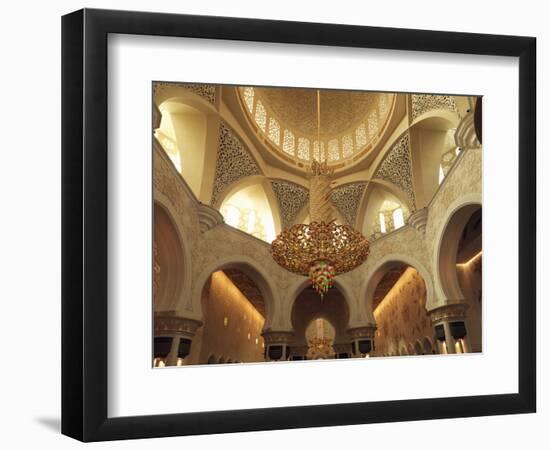 Sheikh Zayed Mosque, Abu Dhabi, United Arab Emirates, Middle East-Angelo Cavalli-Framed Photographic Print