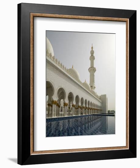 Sheikh Zayed Mosque, Abu Dhabi, United Arab Emirates, Middle East-Angelo Cavalli-Framed Photographic Print