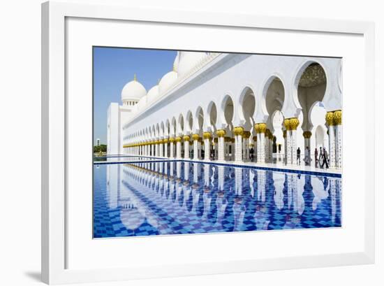 Sheikh Zayed Mosque, Abu Dhabi, United Arab Emirates, Middle East-Fraser Hall-Framed Photographic Print