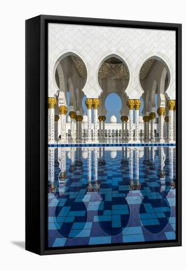 Sheikh Zayed Mosque, Abu Dhabi, United Arab Emirates-Stefano Politi Markovina-Framed Premier Image Canvas