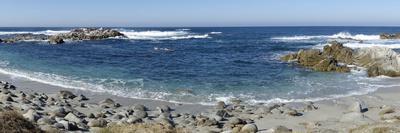 Waves, Blue Water and Rocks Along Monterey Peninsula, California Coast-Sheila Haddad-Photographic Print
