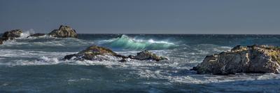 Pfeiffer Beach, Big Sur, California, Crashing Waves in Panorama-Sheila Haddad-Photographic Print