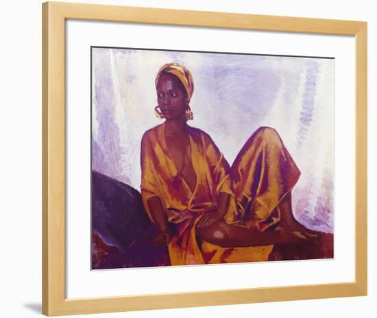 Sheila in Gold-Boscoe Holder-Framed Premium Giclee Print