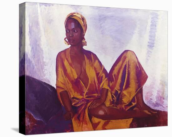 Sheila in Gold-Boscoe Holder-Framed Stretched Canvas