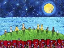Full Moon Cats Ocean-Shelagh Duffett-Giclee Print