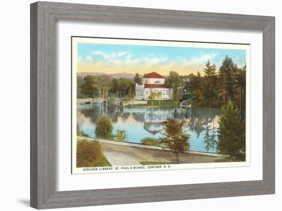 Sheldon Library, St. Paul's School, Concord, New Hampshire-null-Framed Art Print