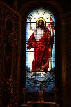 Christ, Stained Glass, St Isaac's Cathedral, St Petersburg, Russia, 2011-Sheldon Marshall-Photographic Print