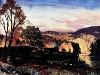 Train in the Country-Sheldon Pennoyer-Mounted Giclee Print
