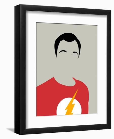 Sheldon Portrait-David Brodsky-Framed Art Print