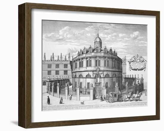 Sheldonian Theatre, Oxford, from Oxonia Illustrata, Published 1675-David Loggan-Framed Giclee Print