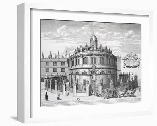 Sheldonian Theatre, Oxford, from Oxonia Illustrata, Published 1675-David Loggan-Framed Giclee Print