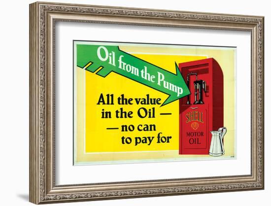 Shell-All the Value in the Oil-null-Framed Art Print